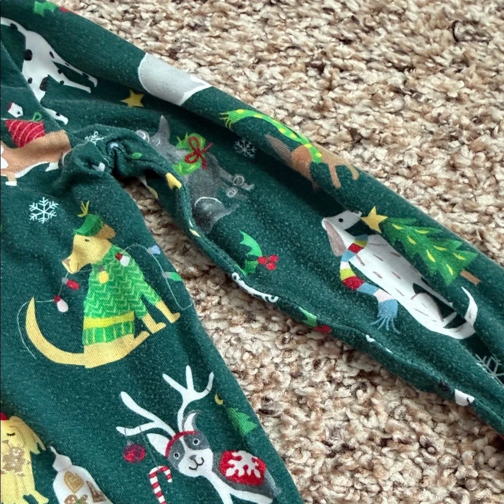 LITTLE SLEEPIES HOLIDAY HOUNDS TWO PIECE PAJAMA SET